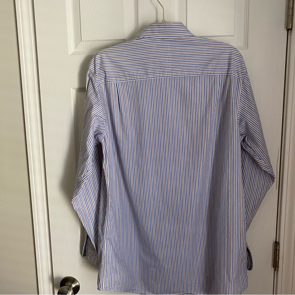 Men’s Club Room Long Sleeve Button Down Shirt Collar approx 15-1/2” Size‎ M - Picture 2 of 6